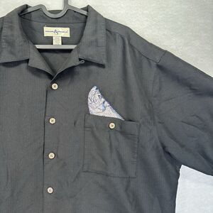 Vintage Hook & Tackle Hawaiian Shirt Button‎ Up Men’s Size XL Fish Tarpon Stitch